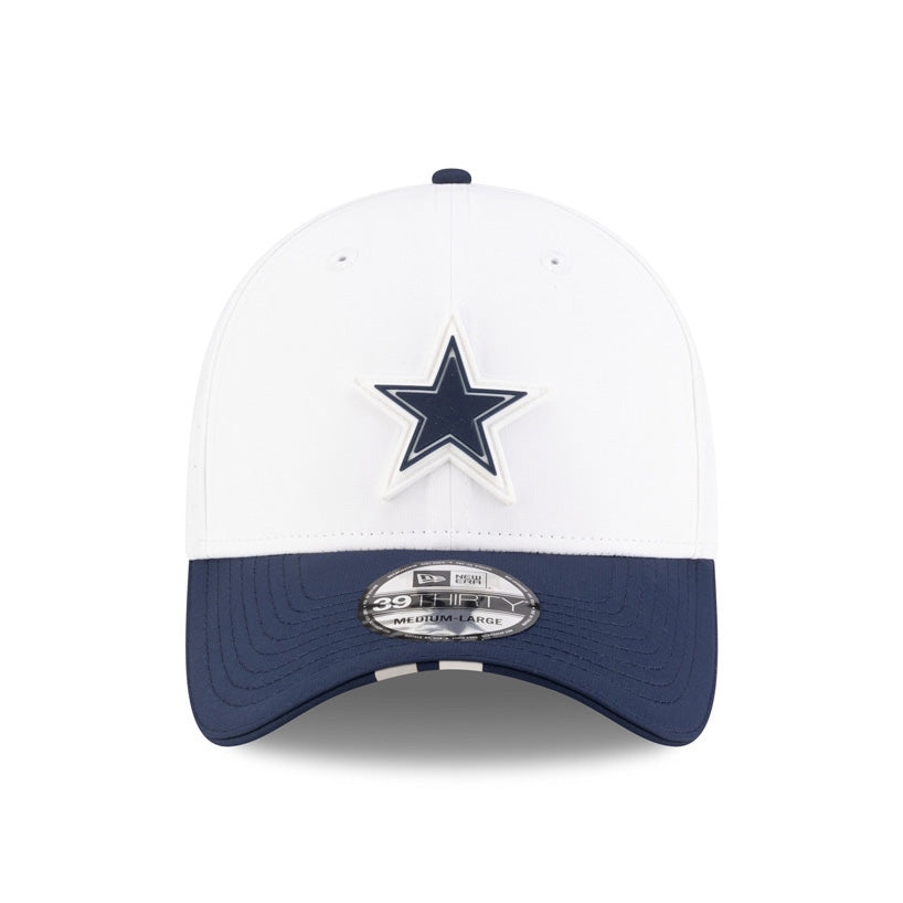 NFL Dallas Cowboys New Era 2025 Training 39THIRTY Flex Fit Hat - White