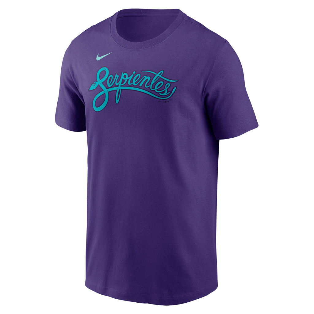 MLB Arizona Diamondbacks Corbin Carroll Nike 2025 City Connect Fuse Name & Number T-Shirt - Purple