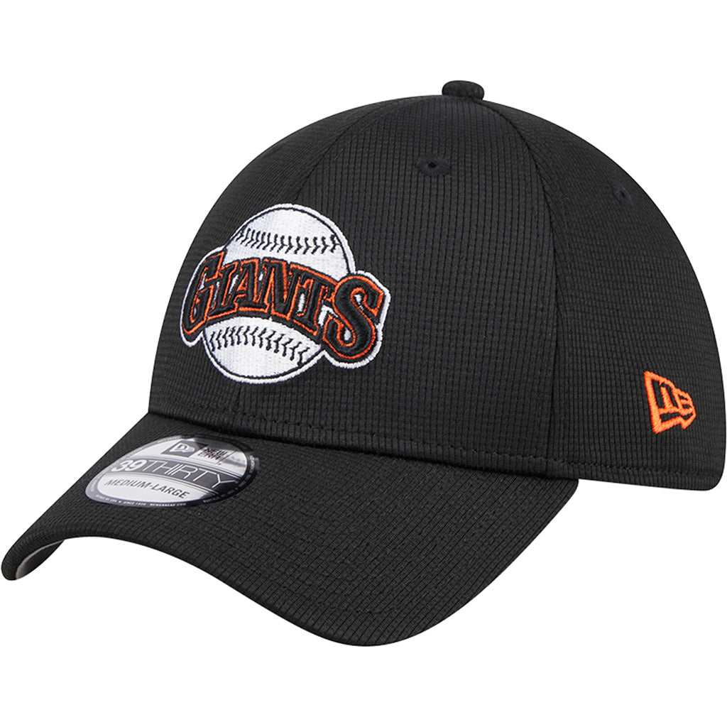 MLB San Francisco Giants New Era 2025 Batting Practice 39THIRTY Flex Fit Hat - Black
