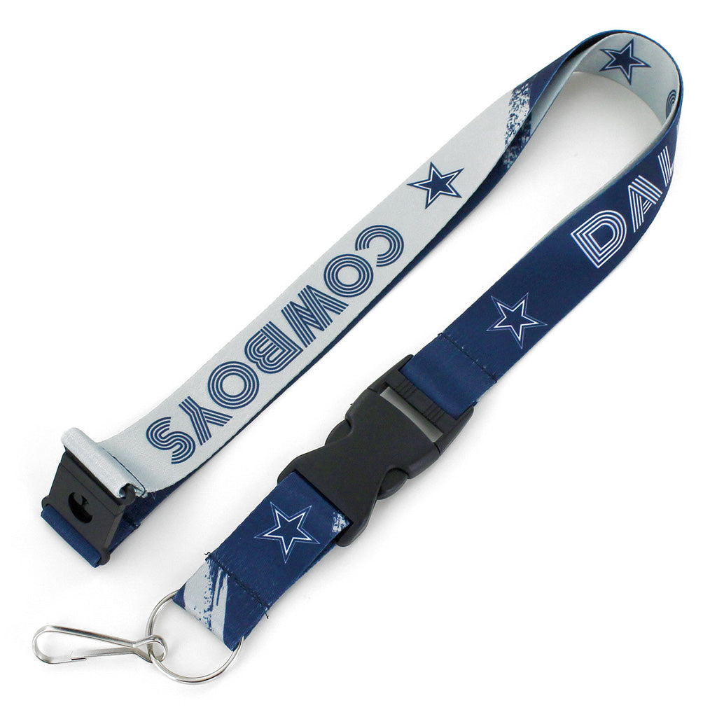NFL Dallas Cowboys Aminco Crossfade Lanyard - Navy