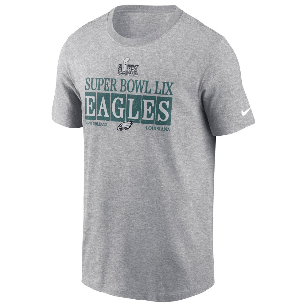 NFL Super Bowl LIX Philadelphia Eagles Nike Bound Nola Inspired T-Shirt - Heather Gray