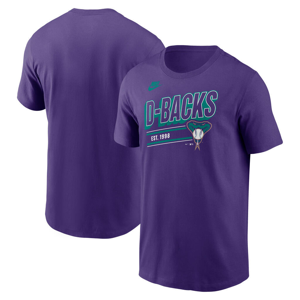 MLB Arizona Diamondbacks Nike Cooperstown Retro Cotton T-Shirt - Purple