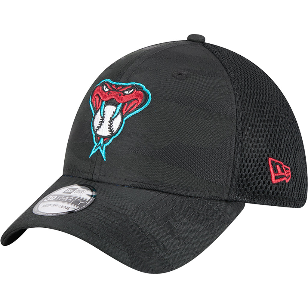 MLB Arizona Diamondbacks New Era Black Camo 39THIRTY Flex Fit Hat - Black