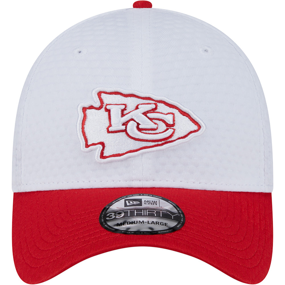 NFL Kansas City Chiefs New Era 2024 Training 39THIRTY Flex Fit Hat - White