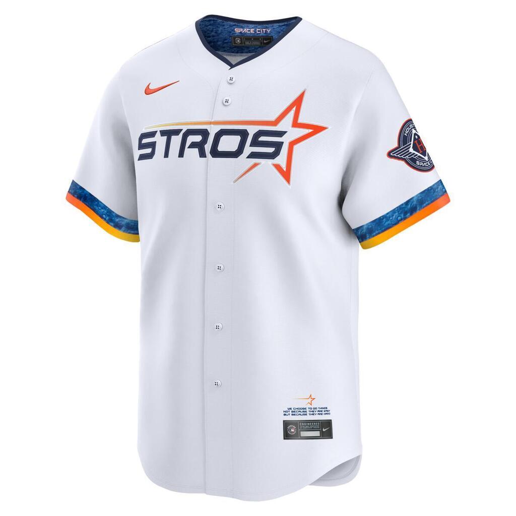 MLB Houston Astros Nike 2025 City Connect Limited Jersey - White