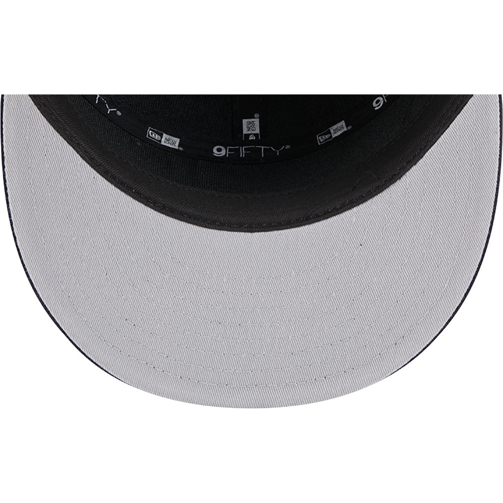 MLB Atlanta Braves Cotton Canvas 9FIFTY Split Panel Snapback Hat - Navy