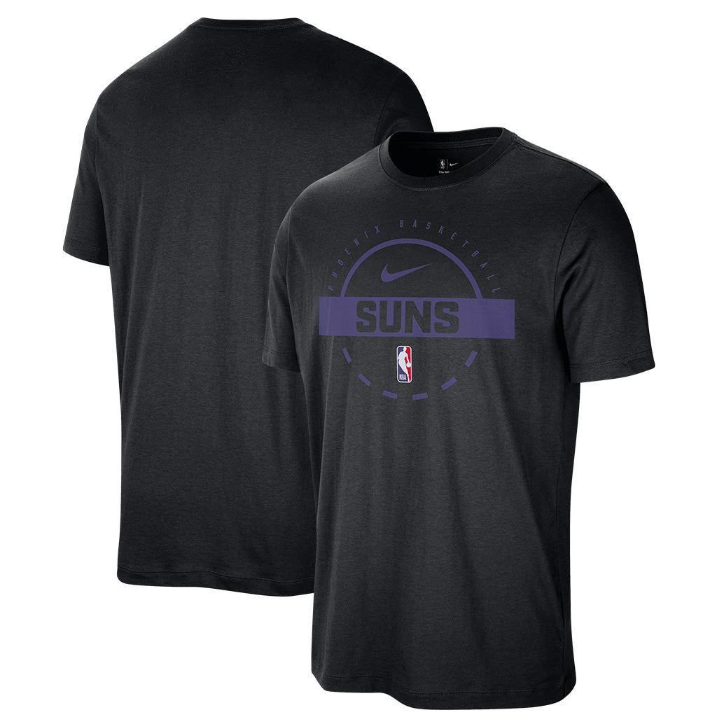 NBA Phoenix Suns Nike 2025 Cotton Practice T-Shirt - Black