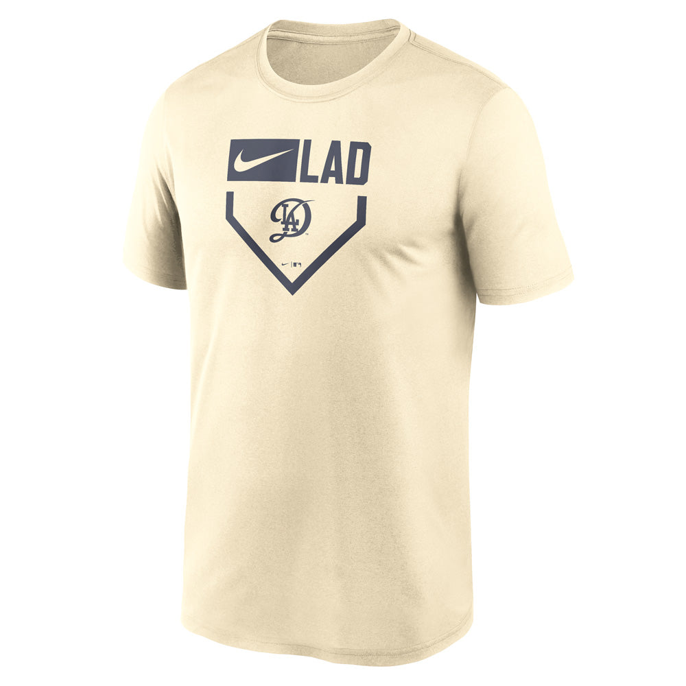 MLB Los Angeles Dodgers Nike City Connect Home Plate Legend T-Shirt - Cream