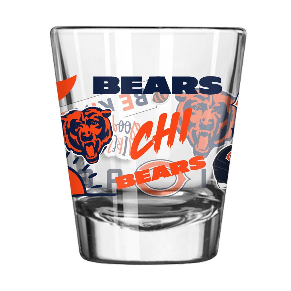 NFL Chicago Bears Logo Brands Native 2oz Shot Glass - Navy
