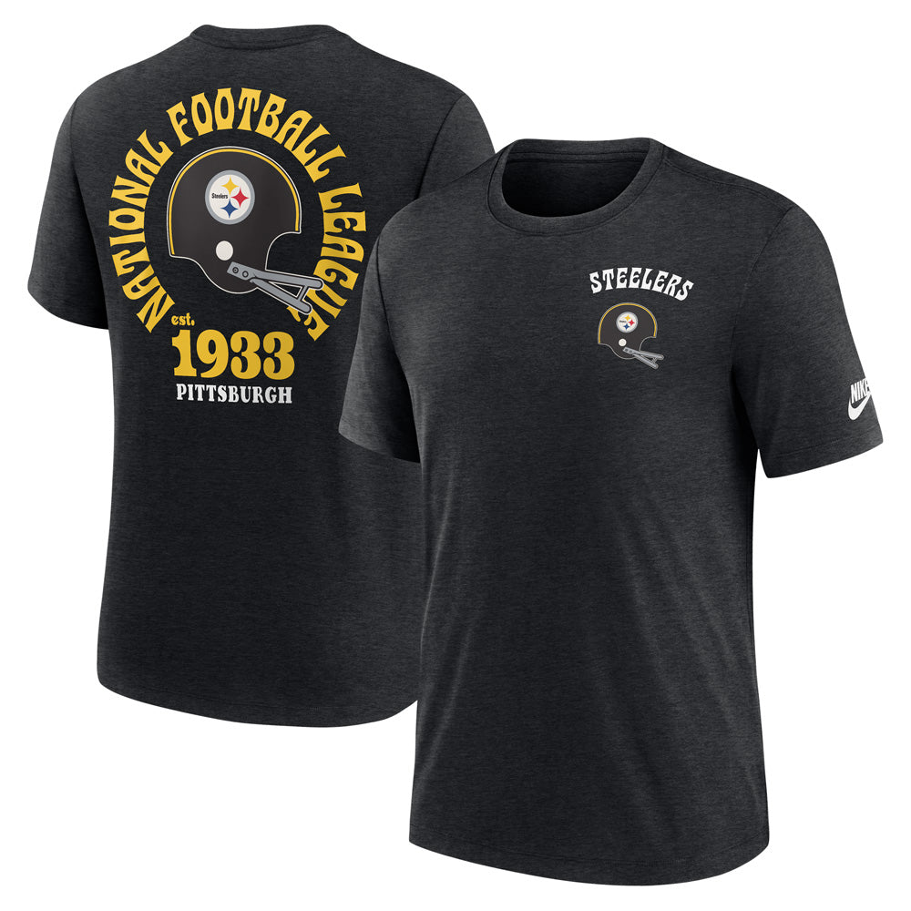 NFL Pittsburgh Steelers Nike 2-Hit Tri-Blend T-Shirt - Black