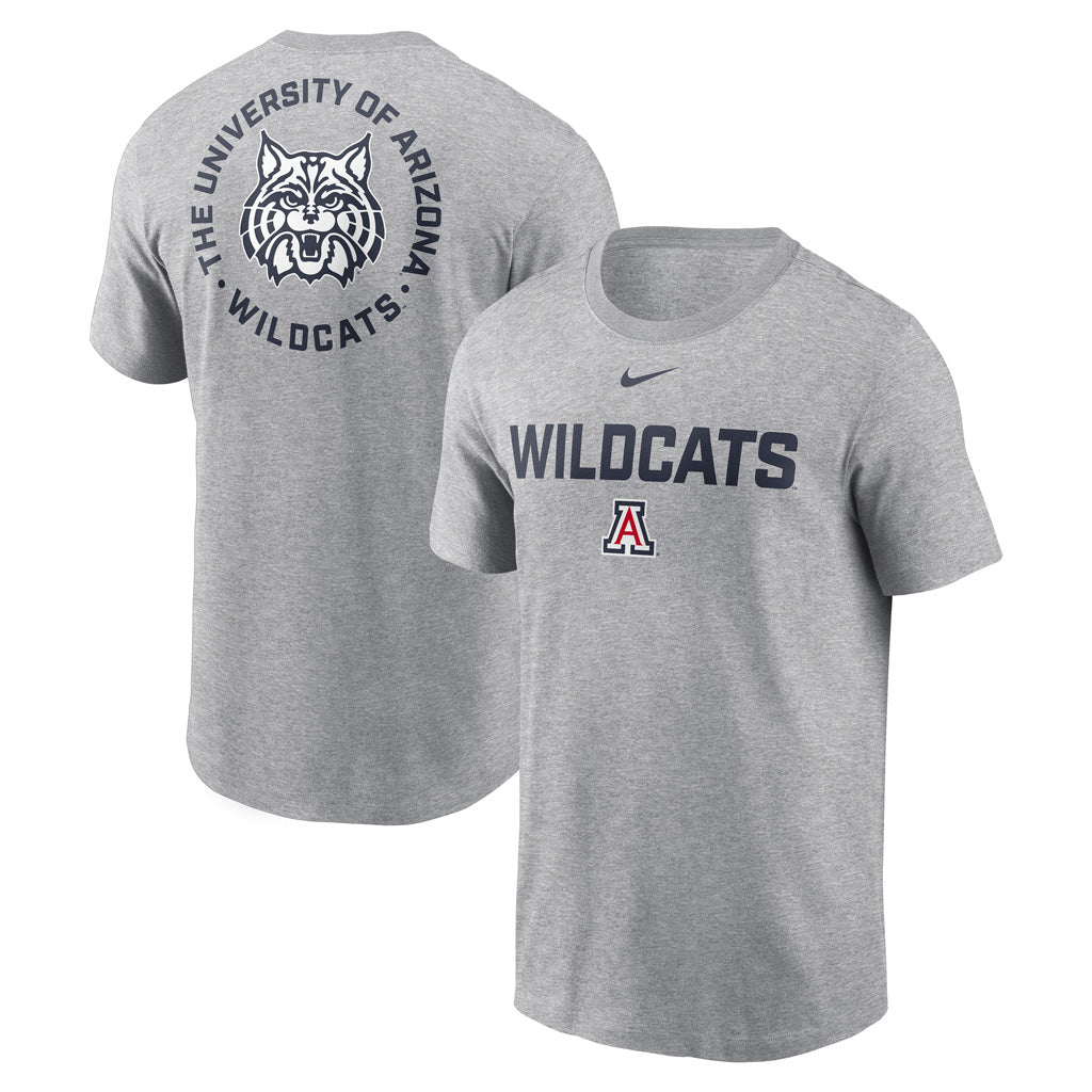 NCAA Arizona Wildcats Nike 2-Hit Cotton T-Shirt - Gray
