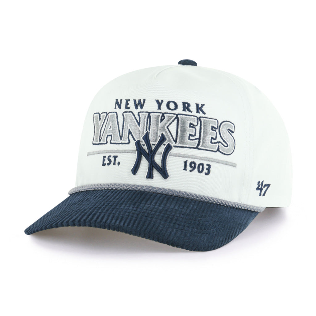 MLB New York Yankees '47 Rustic Hitch Cooperstown Snapback Hat - White