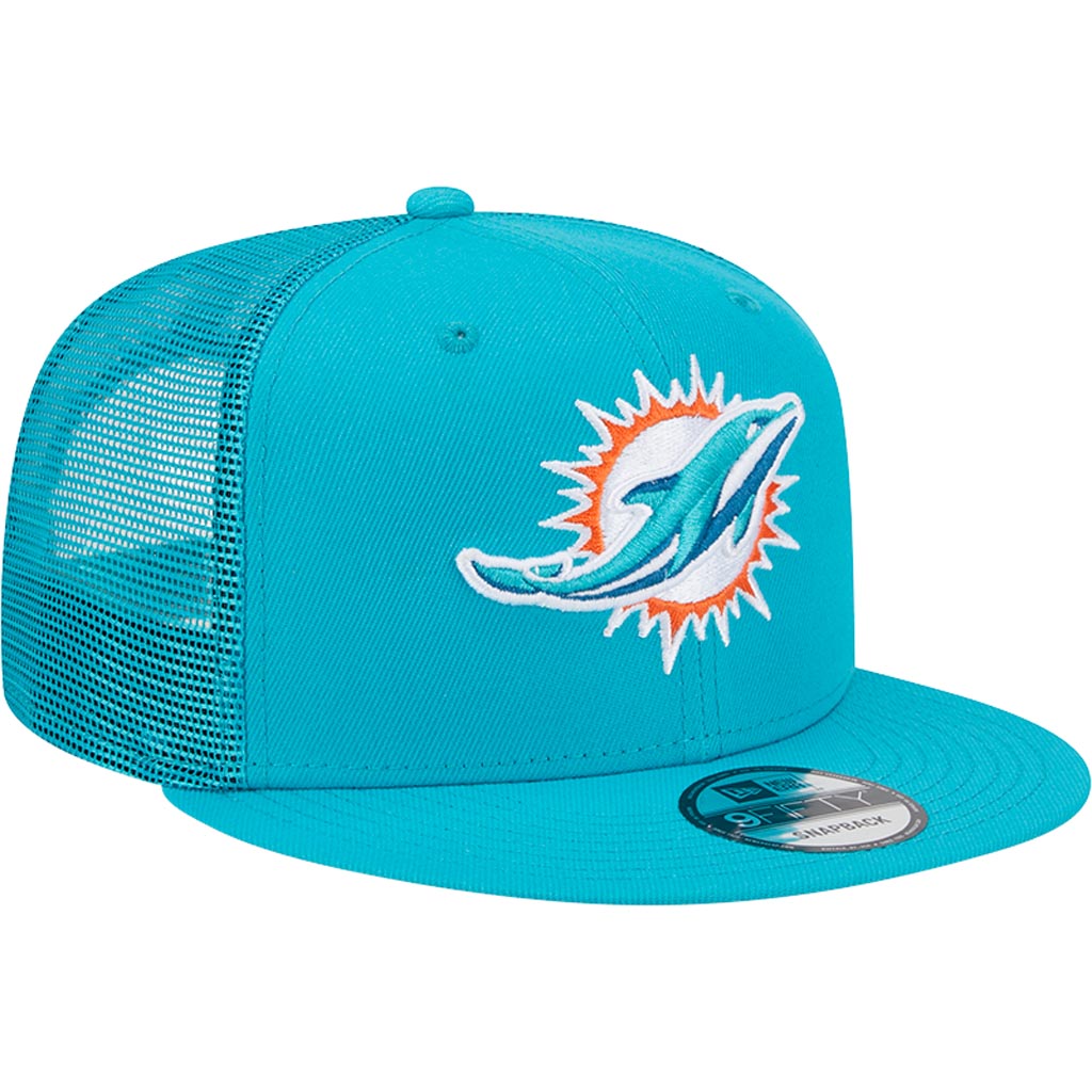 NFL Miami Dolphins New Era 9FIFTY Snapback Trucker Hat - Teal