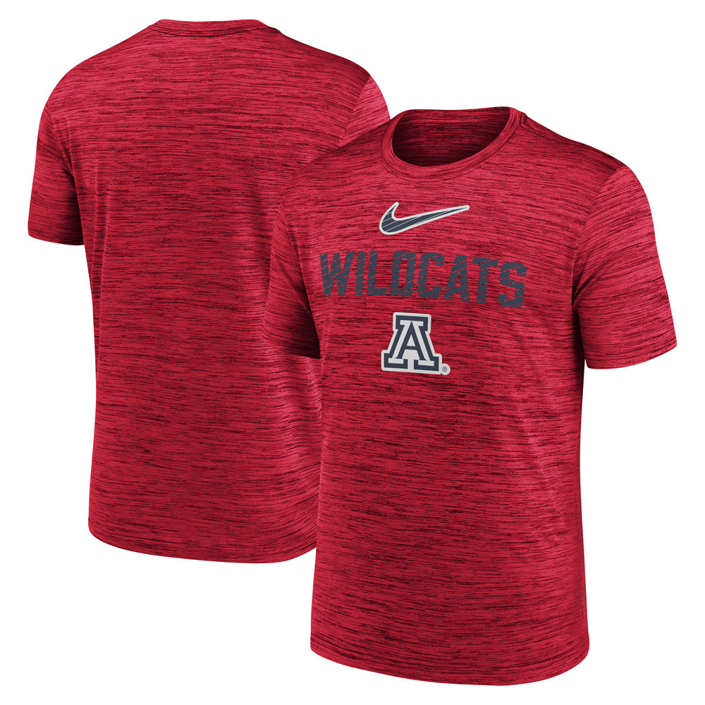 NCAA Arizona Wildcats Nike Slant Velocity T-Shirt - Red