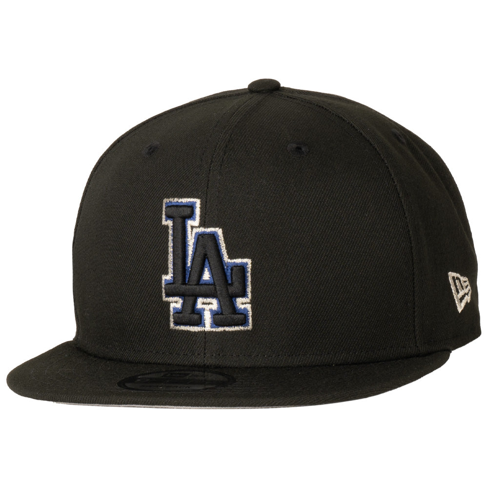 MLB Los Angeles Dodgers New Era Team Color Pop 9FIFTY Snapback Hat - Black