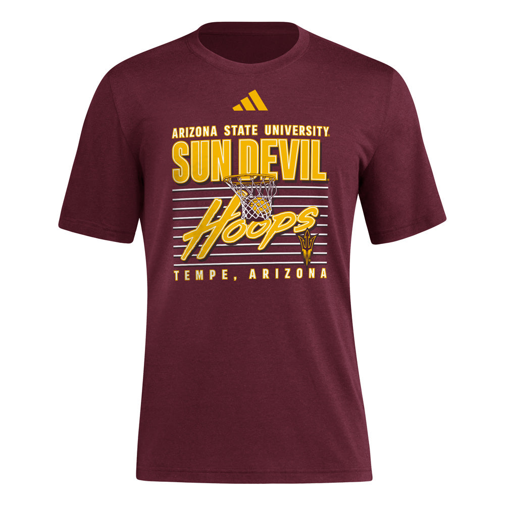 NCAA Arizona State Sun Devils adidas Swish T-Shirt - Maroon