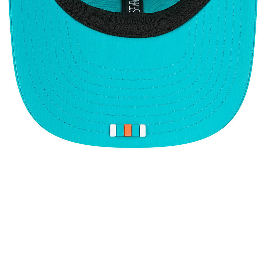 NFL Miami Dolphins New Era 2025 Sideline 9SEVENTY Stretch-Snapback Hat - Teal