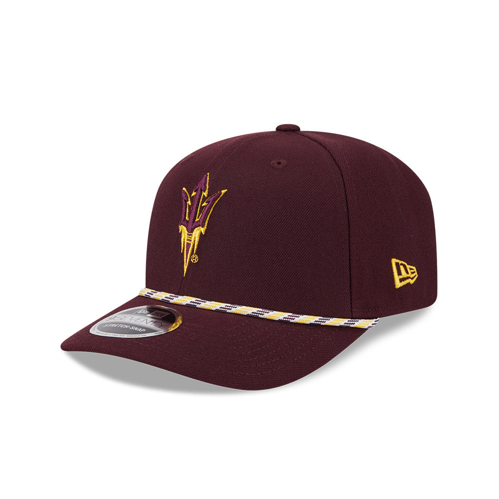 NCAA Arizona State Sun Devils New Era Multicolor Rope 9SEVENTY Stretch-Snapback Hat - Maroon