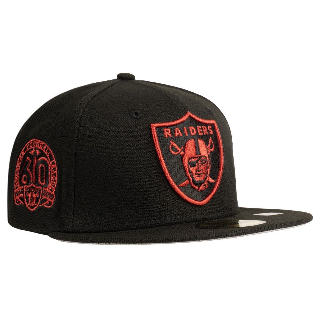 NFL Las Vegas Raiders New Era Blackbird 59FIFTY Fitted Hat - Black