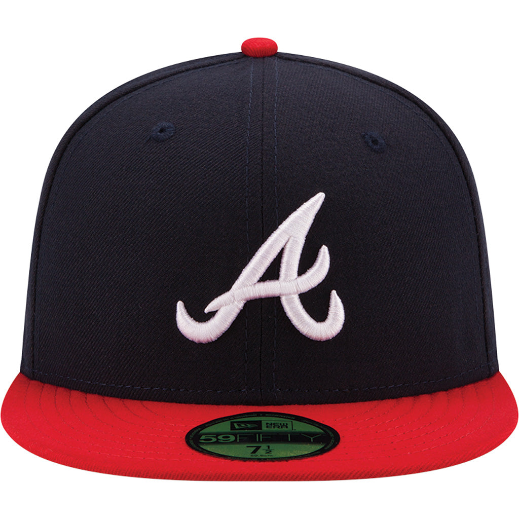 MLB Atlanta Braves Youth New Era Home Authentic Collection 59FIFTY Fitted Hat - Navy