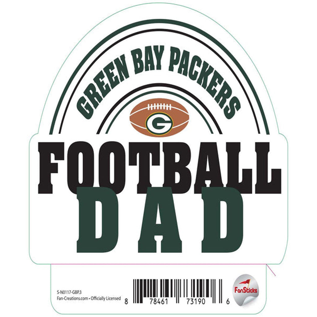 NFL Green Bay Packers Fan Creations Dad Sticker