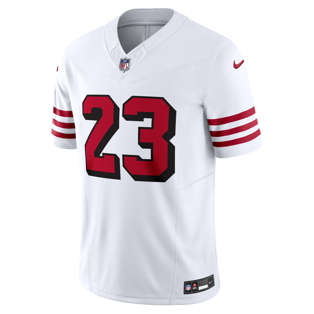 NFL San Francisco 49ers Christian McCaffrey Nike Color Rush Vapor F.U.S.E. Limited Jersey - White