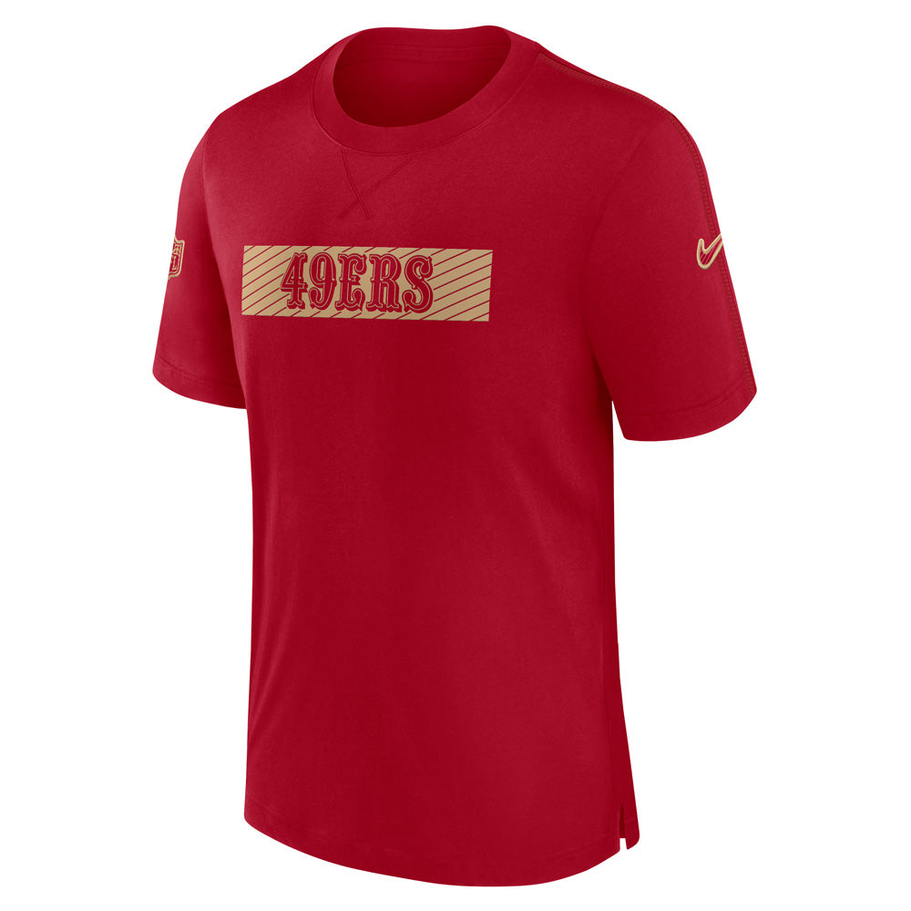 NFL San Francisco 49ers Nike Sideline Player Performance T-Shirt - Red