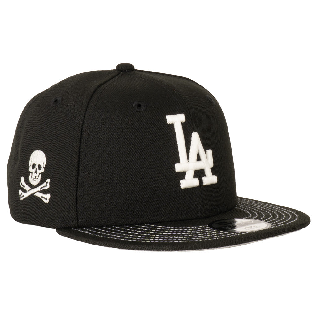MLB Los Angeles Dodgers New Era Youth Jolly Roger 9FIFTY Snapback Hat - Black