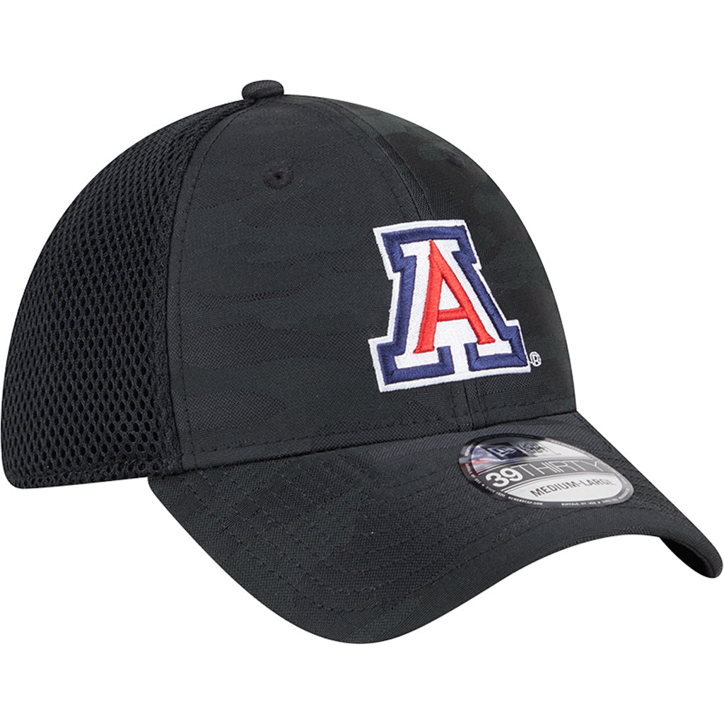 NCAA Arizona Wildcats New Era Black Camo 39THIRTY Flex Fit Hat - Black