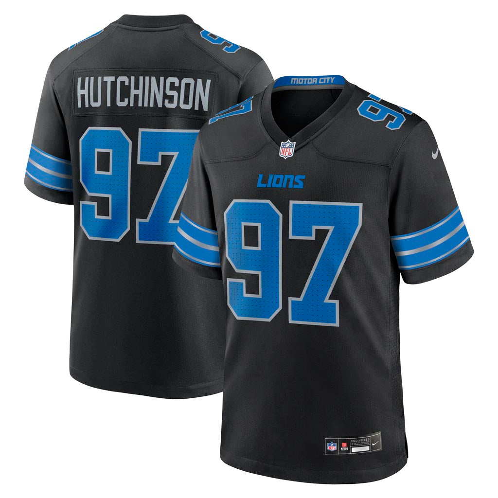 NFL Detroit Lions Aidan Hutchinson Nike Alternate Game Jersey - Black