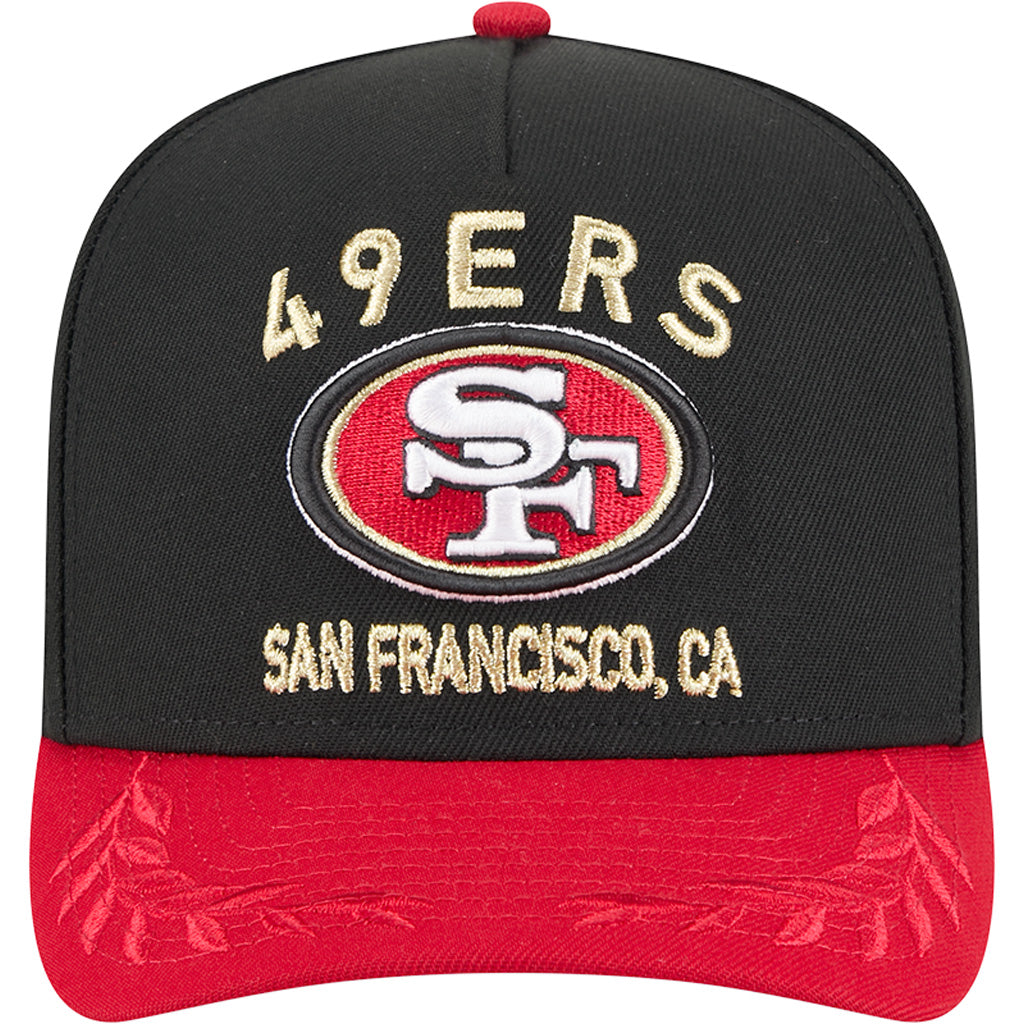 NFL San Francisco 49ers New Era 2025 Draft 9FIFTY A-Frame Hat - Black