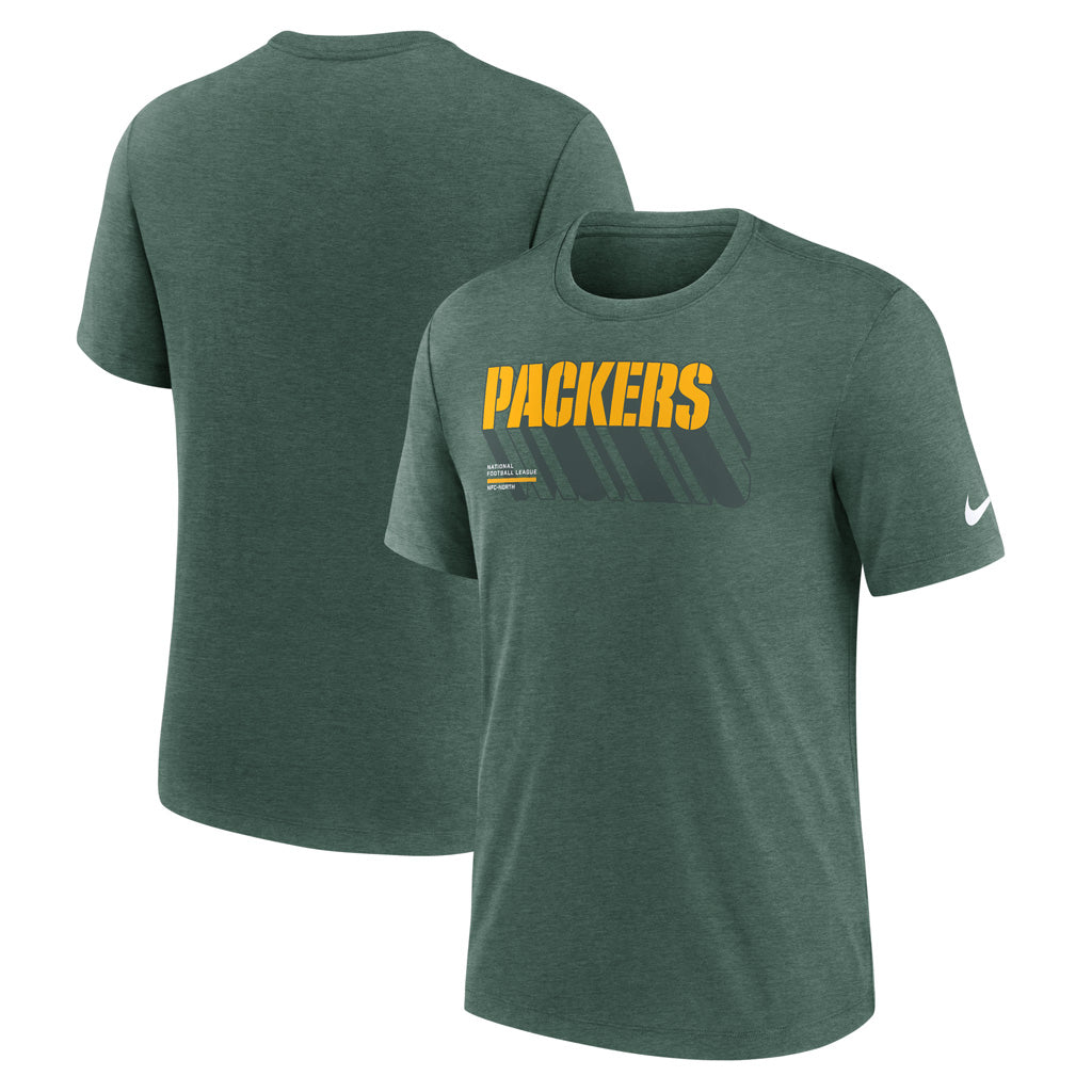 NFL Green Bay Packers Nike Script Trail Triblend T-Shirt - Green