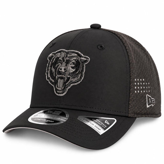 NFL Chicago Bears New Era Black Pearl Trucker 9SEVENTY Stretch-Snap Hat- Black