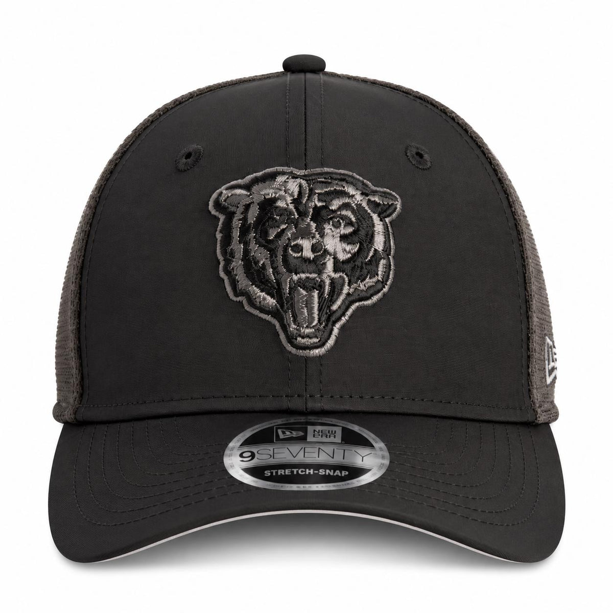NFL Chicago Bears New Era Black Pearl Trucker 9SEVENTY Stretch-Snap Hat- Black