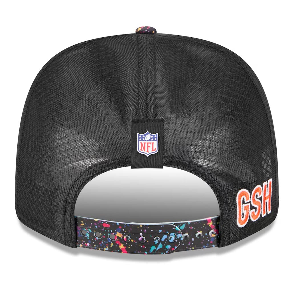 NFL Chicago Bears New Era 2025 Crucial Catch 9SEVENTY Stretch-Snapback Hat - Black