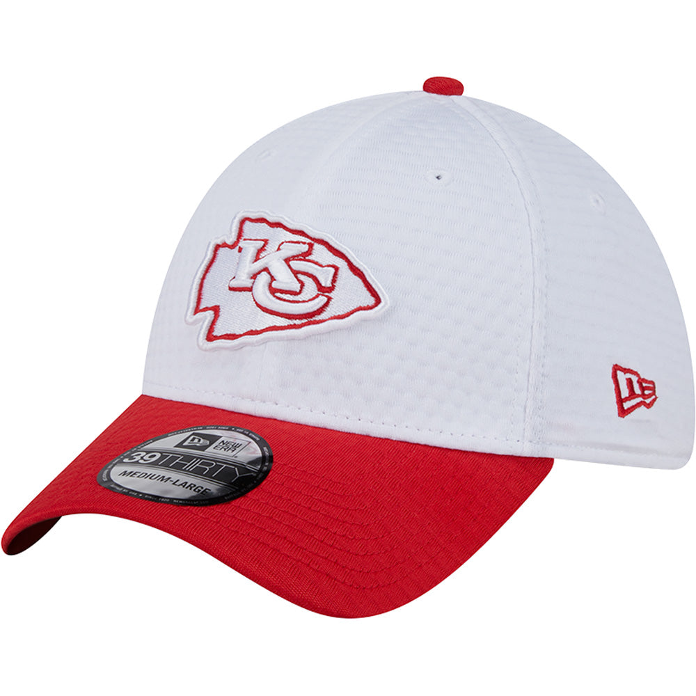 NFL Kansas City Chiefs New Era 2024 Training 39THIRTY Flex Fit Hat - White