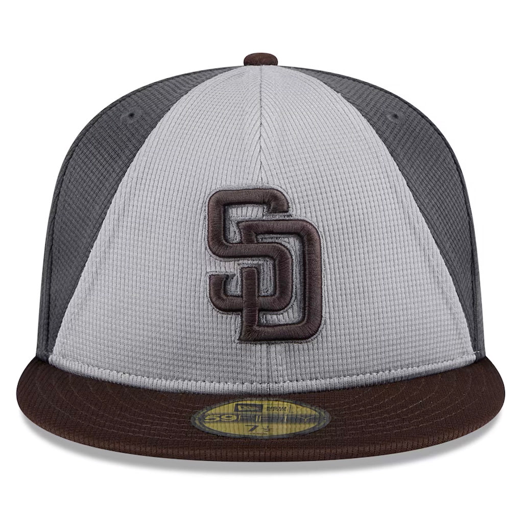 MLB San Diego Padres New Era 2025 Graphite Batting Practice 59FIFTY Fitted Hat - Graphite