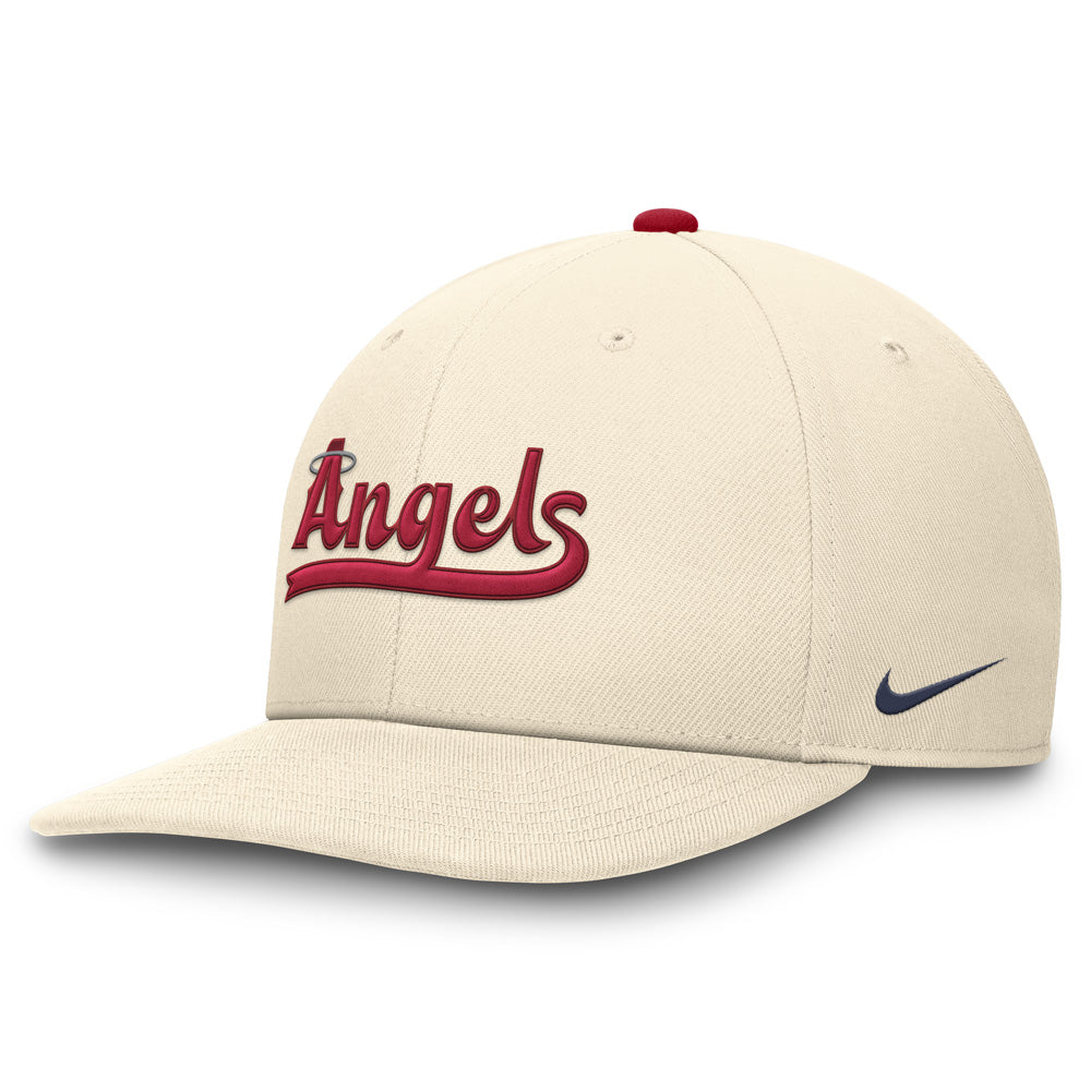MLB Los Angeles Angels Nike City Connect Pro Structured Snapback Hat - Cream
