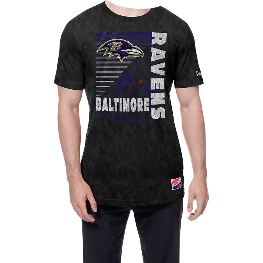 NFL Baltimore Ravens New Era Throwback Wash T-Shirt - Purple