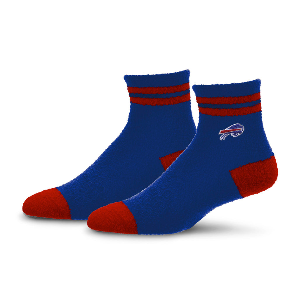 NFL Buffalo Bills For Bare Feet Stripe Cozy Socks - Blue