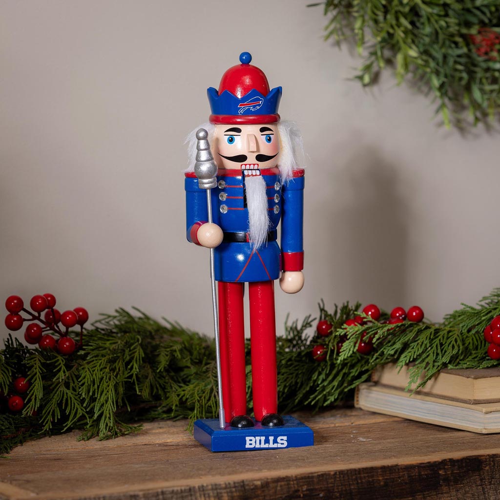 NFL Buffalo Bills Evergreen 12" Nutcracker