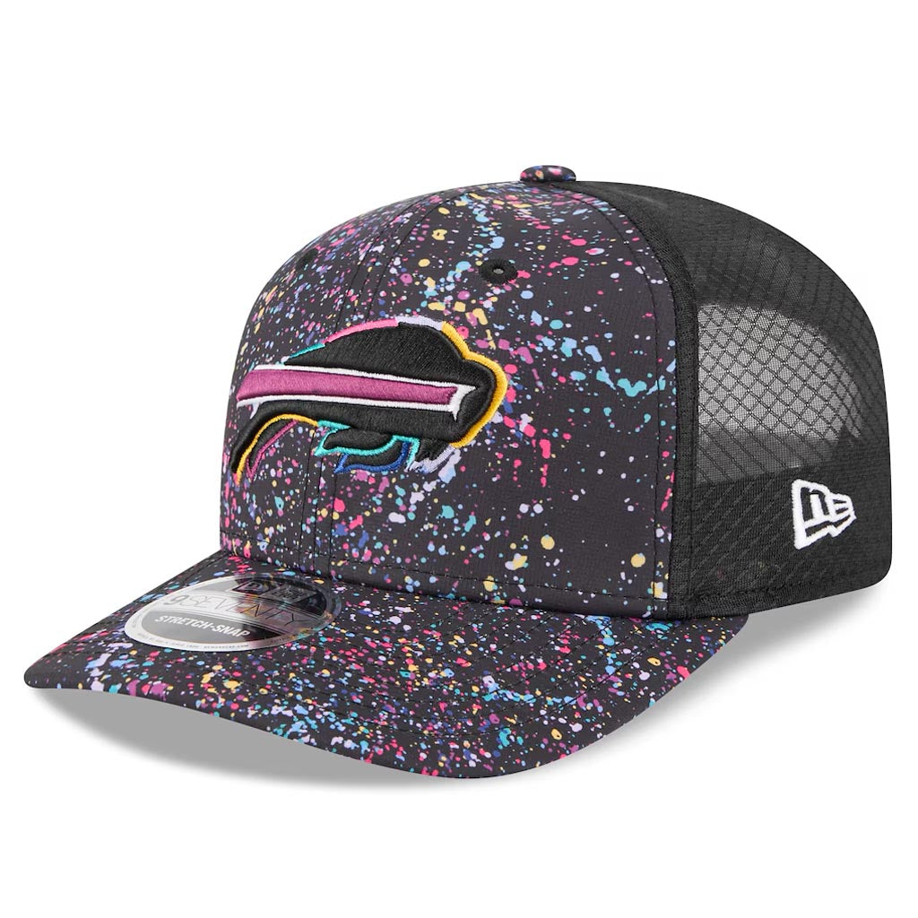 NFL Buffalo Bills New Era 2025 Crucial Catch 9SEVENTY Stretch-Snapback Hat - Black