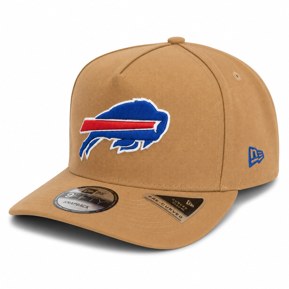 NFL Buffalo Bills New Era Khaki 9FIFTY A-Frame Snapback Hat - Khaki