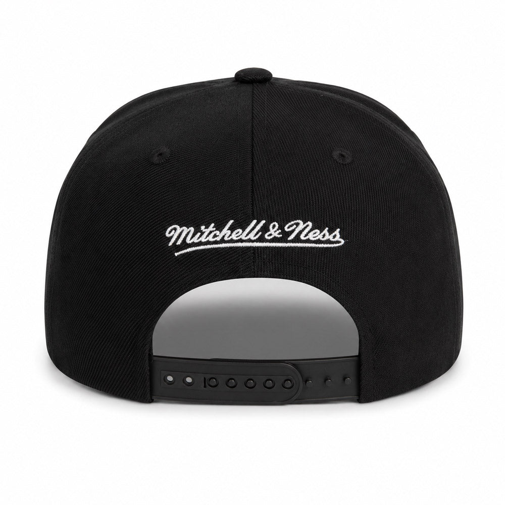 MLB Los Angeles Dodgers Mitchell and Ness Blue Logo Pro Pinch Snapback Hat- Black
