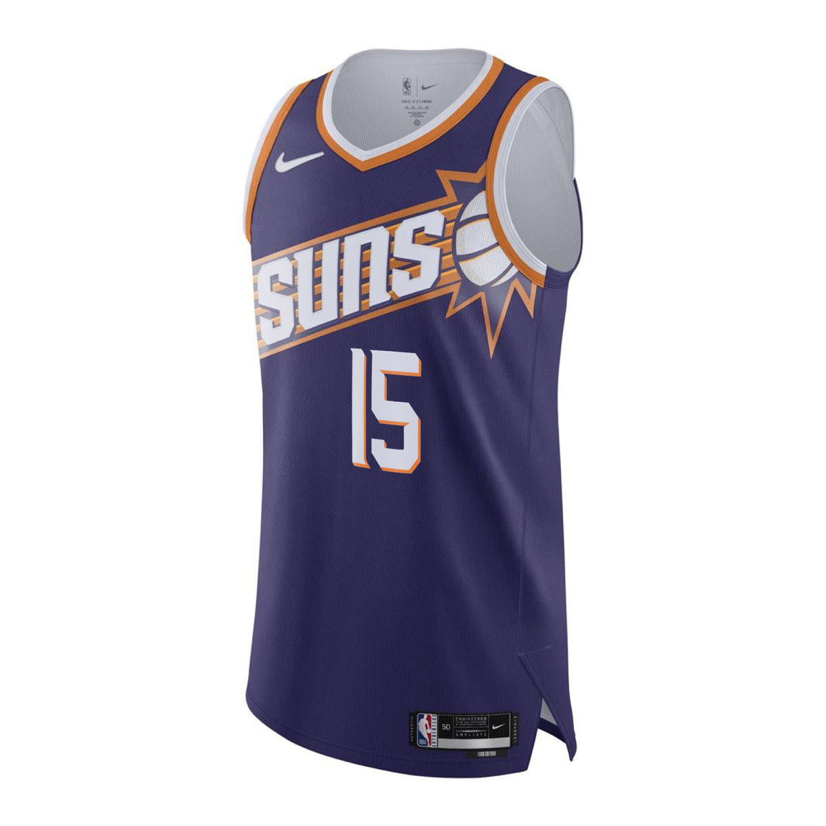 NBA Phoenix Suns Devin Booker Nike #15 Icon Authentic Jersey- Purple