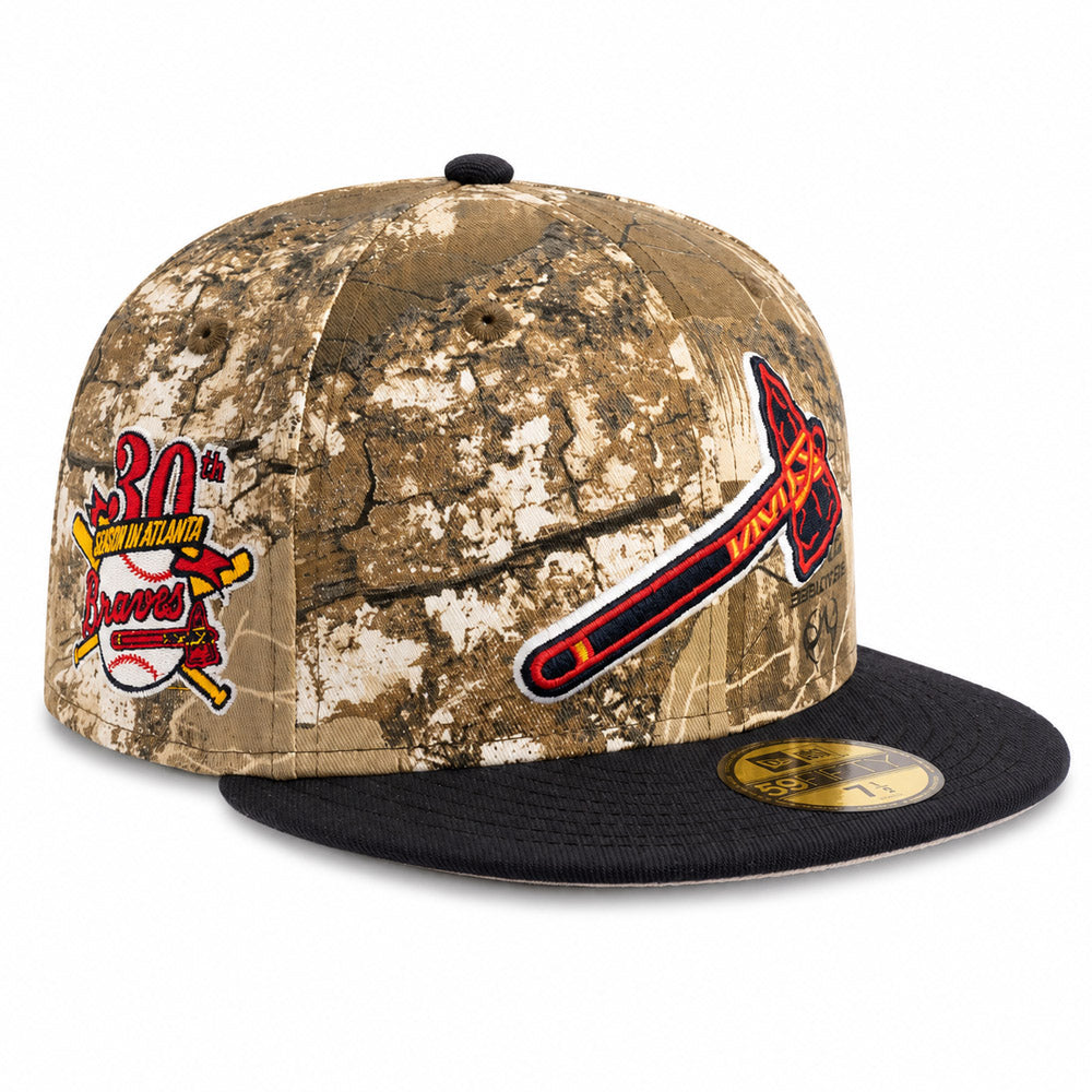 MLB Atlanta Braves New Era Team Terrain 59FIFTY Fitted Hat- Real Tree