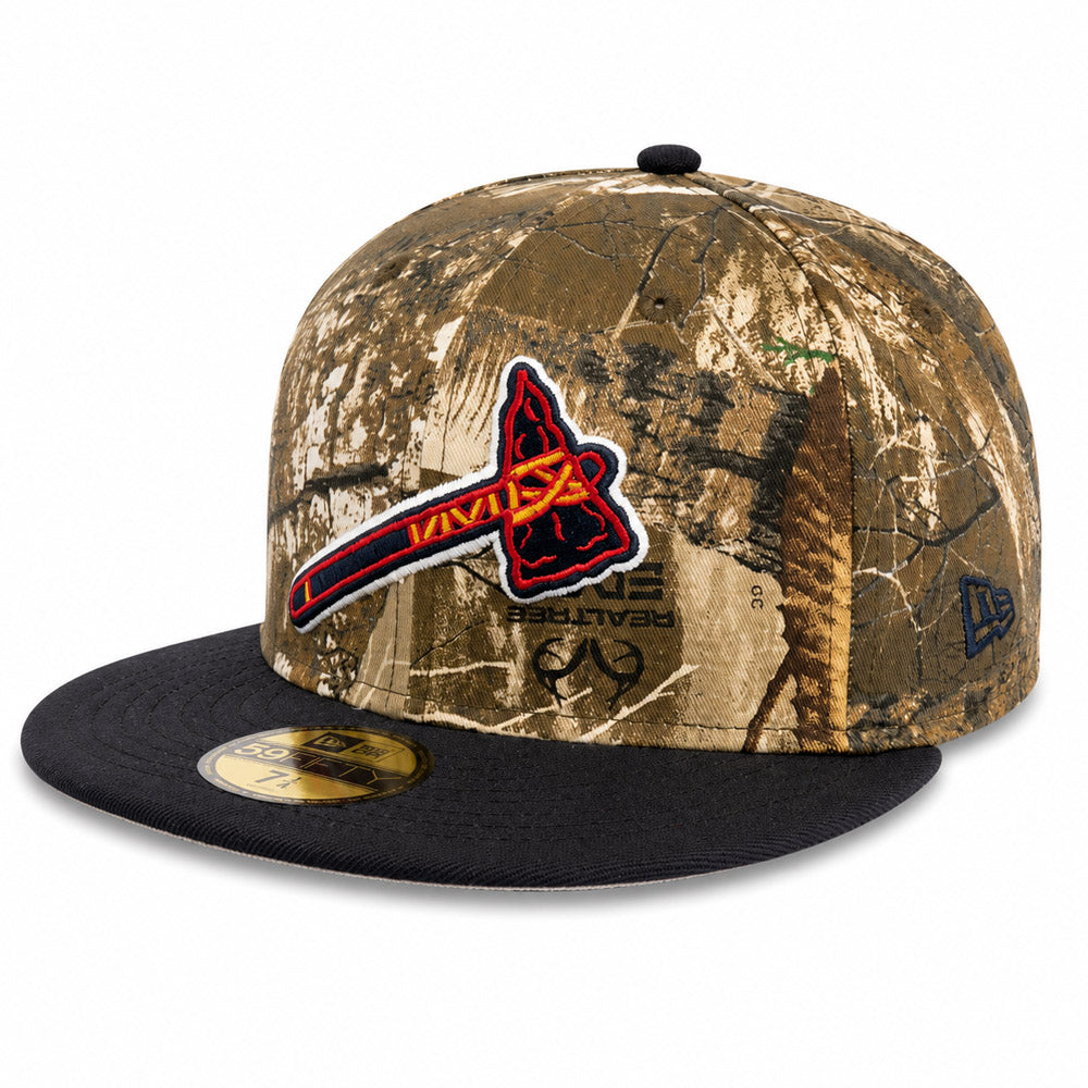 MLB Atlanta Braves New Era Team Terrain 59FIFTY Fitted Hat- Real Tree