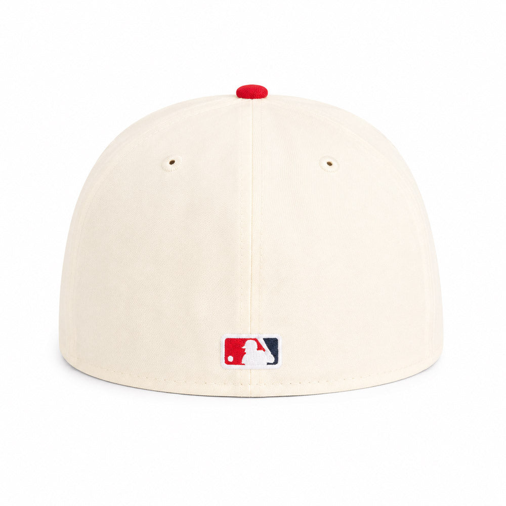 MLB Atlanta Braves New Era Two-Tone Summer Flower 59FIFTY Fitted Hat - Cream