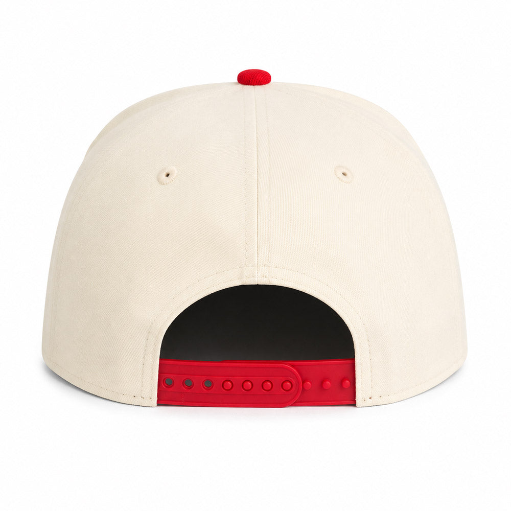 MLB Atlanta Braves New Era Two-Tone Summer Flower 9FIFTY A-Frame Snapback Hat - Cream