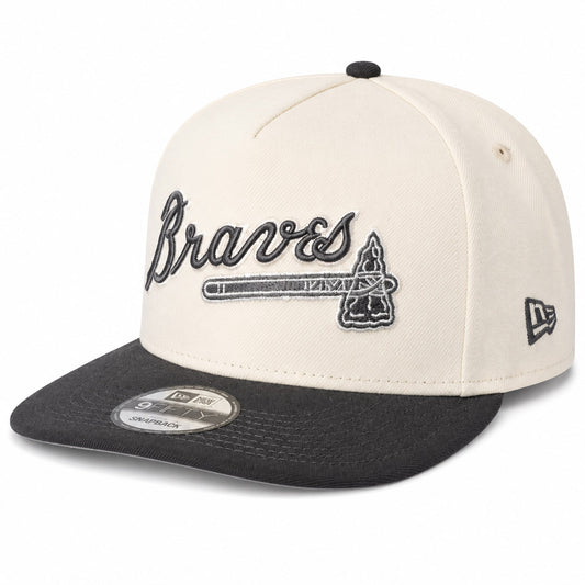MLB Atlanta Braves New Era Gridiron Chrome 9FIFTY A-Frame- Cream